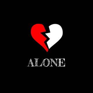 Alone word wallpaper