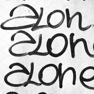 Alone word wallpaper