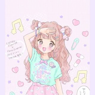 Cute pastel anime wallpaper