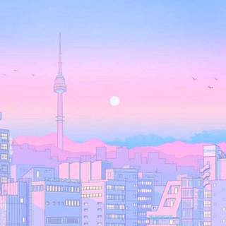 Cute pastel anime wallpaper
