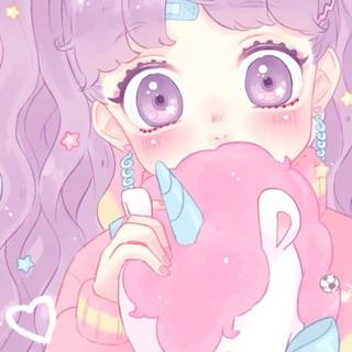 Cute pastel anime wallpaper