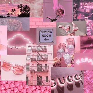 Dark pink aesthetic PC wallpaper