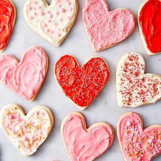 Valentine's Day bakery wallpaper