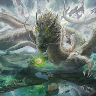 Chinese dragon full screen wallpaper