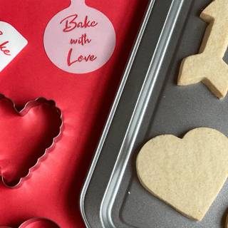 Valentine's Day bakery wallpaper