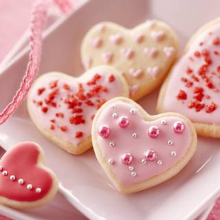 Valentine's Day bakery wallpaper