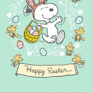Snoppy Easter wallpaper