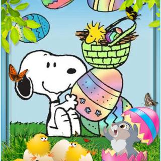 Snoppy Easter wallpaper