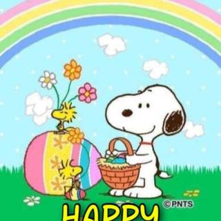 Snoppy Easter wallpaper