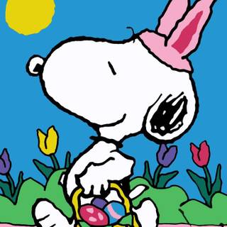 Snoppy Easter wallpaper