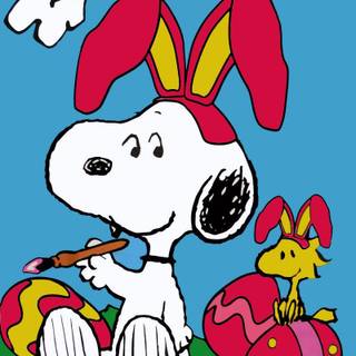 Snoppy Easter wallpaper