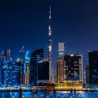 Dubai at night wallpaper