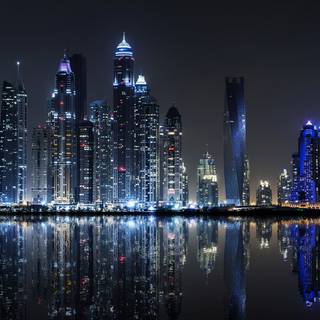 Dubai at night wallpaper