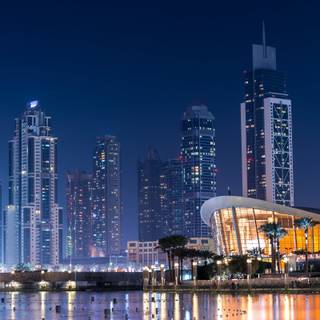 Dubai at night wallpaper
