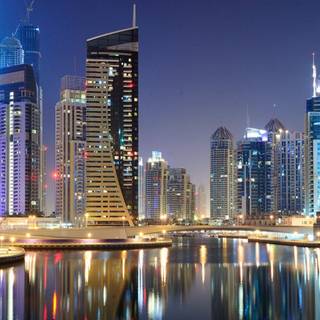 Dubai at night wallpaper