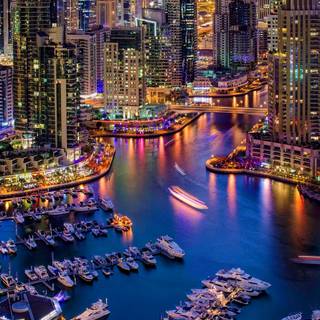 Dubai at night wallpaper