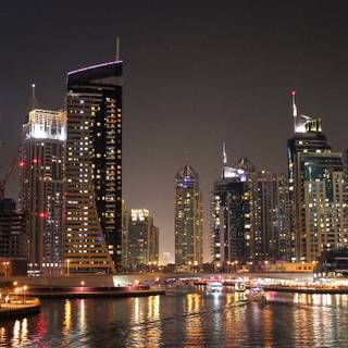 Dubai at night wallpaper