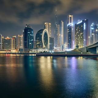 Dubai at night wallpaper