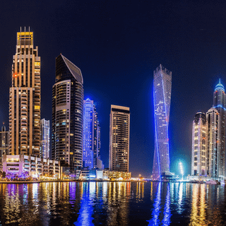 Dubai at night wallpaper