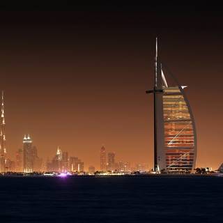 Dubai at night wallpaper