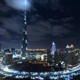 Dubai at night wallpaper