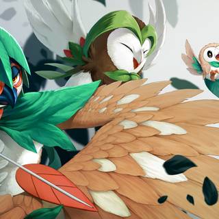 Pokémon Rowlet wallpaper