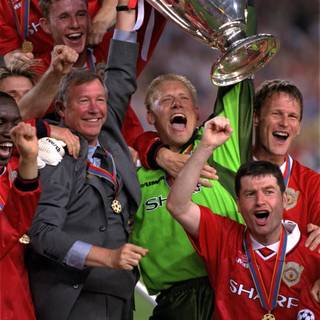 Manchester United treble wallpaper