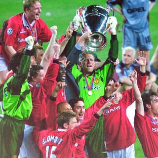 Manchester United treble wallpaper