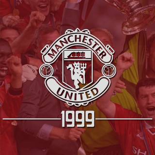 Manchester United treble wallpaper