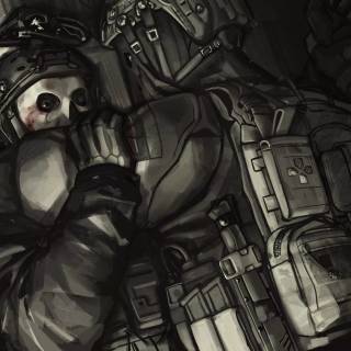 Ghost and Konig wallpaper