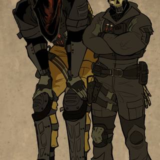 Ghost and Konig wallpaper