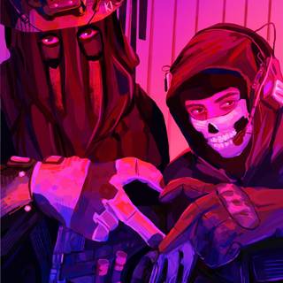 Ghost and Konig wallpaper