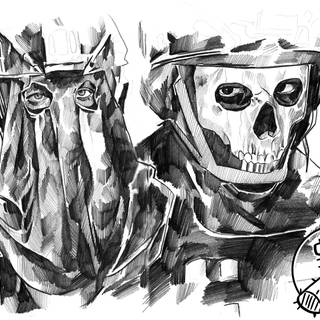 Ghost and Konig wallpaper