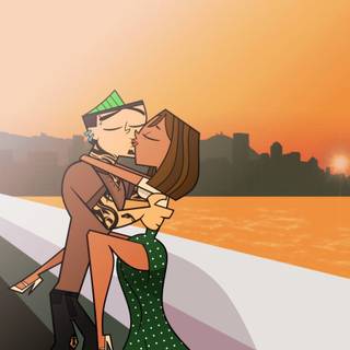 Total Drama kiss wallpaper