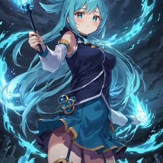 Konosuba glow art wallpaper