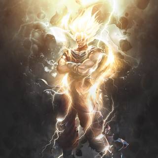 Dragon Ball glow art wallpaper