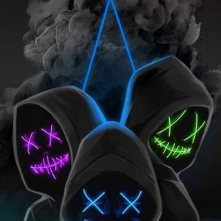 Neon Stitch wallpaper
