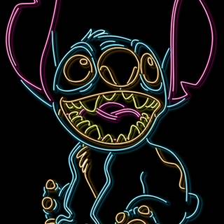 Neon Stitch wallpaper
