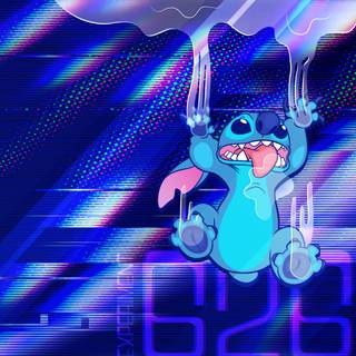Neon Stitch wallpaper