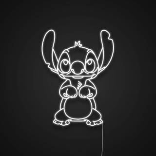 Neon Stitch wallpaper
