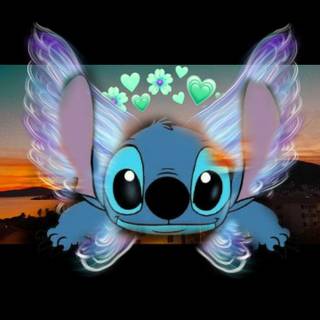 Neon Stitch wallpaper