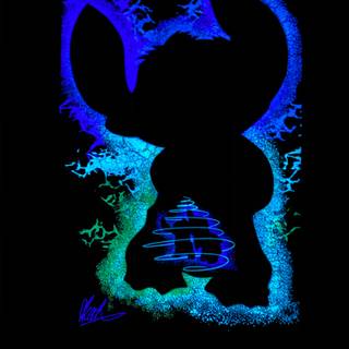 Neon Stitch wallpaper