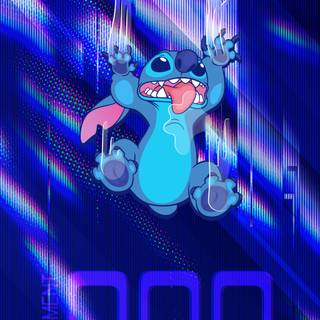 Neon Stitch wallpaper