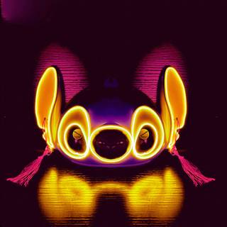 Neon Stitch wallpaper