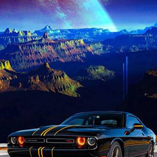 Space car wallpaper