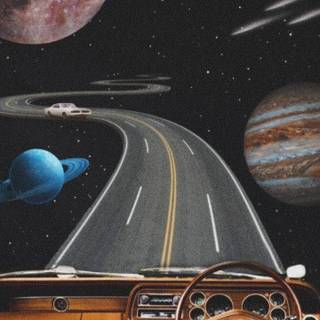 Space car wallpaper