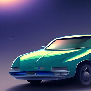 Space car wallpaper