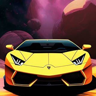 Space car wallpaper