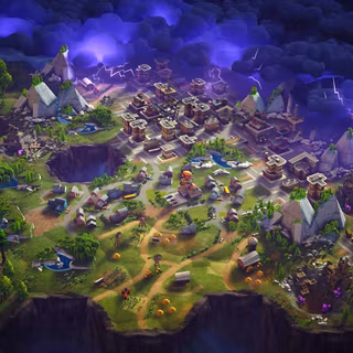OG Fortnite map wallpaper
