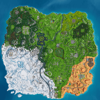 OG Fortnite map wallpaper